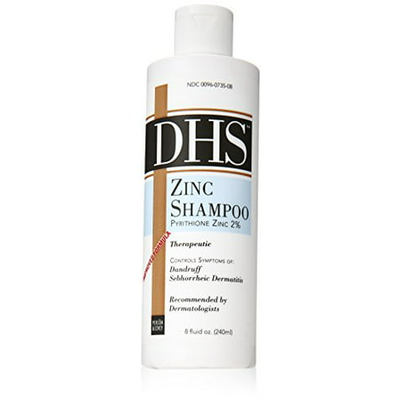 2 Pack DHS Zinc Shampoo Pyrithione Zinc 2% 8 Oz