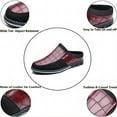 thumbnail image 2 of Mocassins Décontractés pour Hommes Mode Simples en Cuir Marche Oxford Respirants Confortables à Enfiler Pantoufles Rouges 12.5 US, 2 of 7