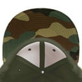 thumbnail image 5 of Decky 1047 6 Panel High Profile Structured Camo Snapback Hat-Woodland/Olive/Olive, 5 of 6