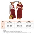 thumbnail image 2 of Vestido de lactancia Zhivalor rojo vino M para maternidad manga corta, 2 of 2