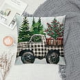 thumbnail image 2 of PHYHOO Merry Christmas Buffalo Plaid Trees Pillow Covers Seasonal Winter Farmhouse Cushion Case for Home Couch Decor, 2 of 5