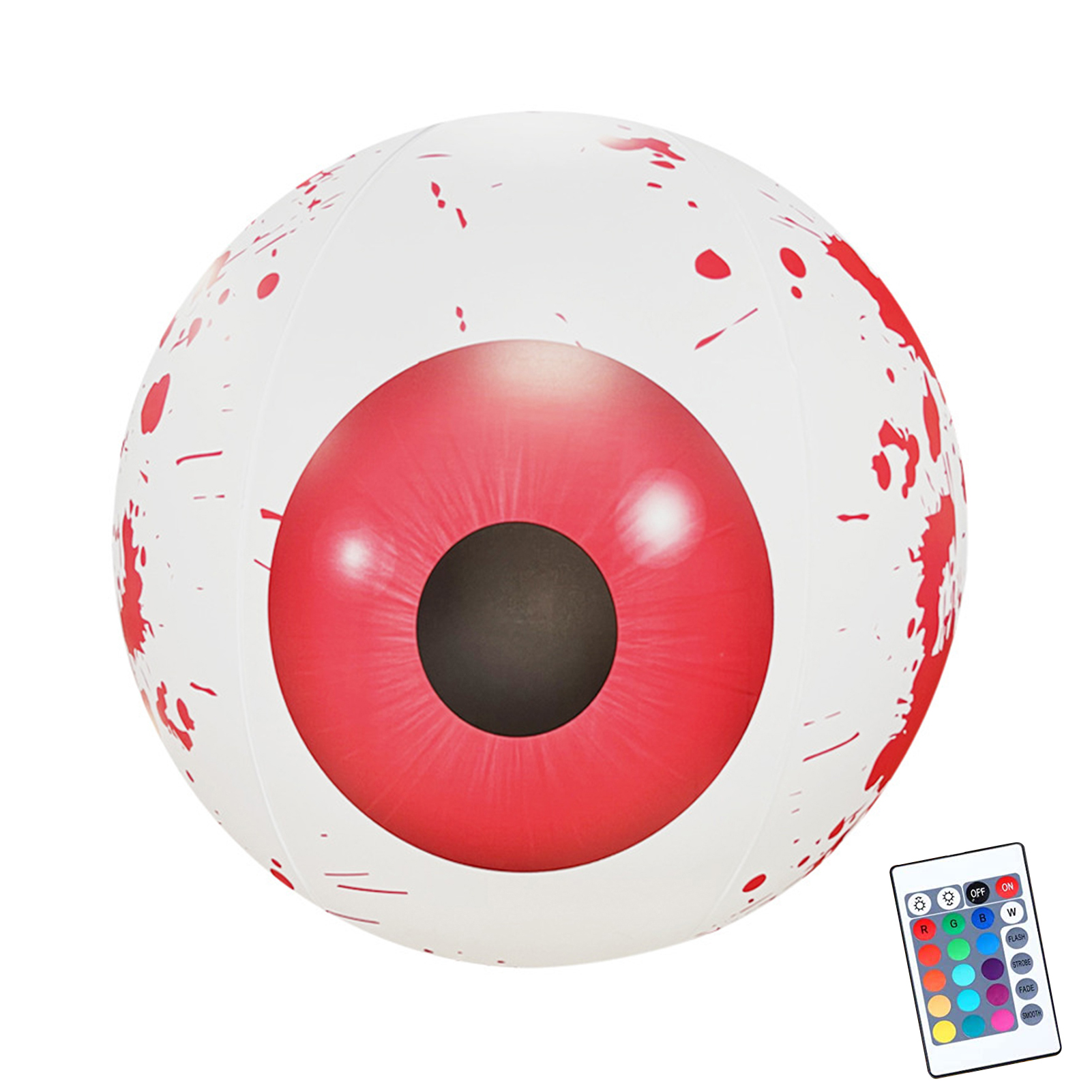 Halloween Inflatable Eyeball Halloween Light Up Eyeball 24Inch