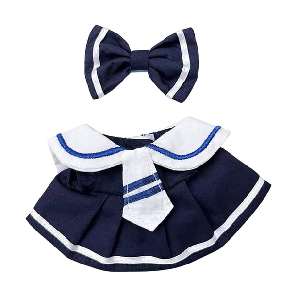 Pato de peluche de 15 cm, ropa, disfraces, elegante, para niñas y niños, regalo DIY, juego de simulación, suave Azul