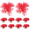 thumbnail image 1 of unbranded 10Ud Artificiales Para Acuario De Plástico Rojas Para Peceras, 1 of 5