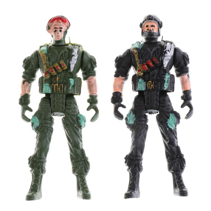20pcs Plastic Military Set Toy 9cm Special Force Action Figure Army Soldiers 