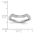thumbnail image 7 of 14K White Gold Ring Band Wedding Diamond Round , Size 5, 7 of 7