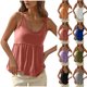 thumbnail image 1 of Tops deportivos,Camiseta sin mangas estampada para mujer, cuello redondo holgado, camisa informal de poliéster, para uso doméstico y diario, sopatenor, 1 of 9