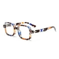 thumbnail image 6 of Camouflage Folding Square Anti-blue Light Plastic Reading Glasses 2.50, Comfortable Oversized Spring Hinges Foldable Readers +2.50 Strength With Case, 6 of 10