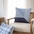 thumbnail image 3 of LR Home Stacy Garcia  Cotton Blend Poly Filled Pillow in Blue, 20" x 20", 3 of 8