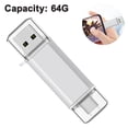 thumbnail image 2 of Disque U 128G Ordinateur mobile Double Usage 64G Rotatif USB Haute Vitesse TYPE-C64G USB pour Voiture pour Téléphone Intelligent Android, Ordinateurs, MacBook, Tablettes, PC, 2 of 5