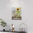 thumbnail image 2 of Farmhouse Wall Art Rustic Sunflower Bathroom Wall Decor Farm Hummingbird Pictures Painting Country Windmill Artwork Old Barn Canvas Home Decor Framed for Bathroom Bedroom Living Room 12"x16", 2 of 6