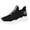 Black, variant on Womens Lace Up Running Shoes Comfortable Slip On Athletic Sneakers Lightweight Mesh Soft Sole NonSlip Work Shoes Green Size 6.5