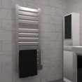 thumbnail image 3 of Amba Vega V-2356 Dual-Purpose Towel Warmer and Radiator with 8 Panels, Brushed Finish, 3 of 3