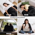 thumbnail image 7 of IR Imperial Rooms Fleece Bed Throw Blanket, Plush, Travel and Couch Fuzzy, Cozy Washable Ultrasoft Throw Size Black, 7 of 7