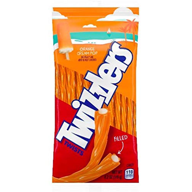 Twizzlers Twists Orange Cream Pop Filled Candy (Pack of 2) Walmart