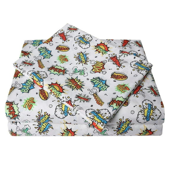 Mainstays Kids Printed Easy Wash Soft-Microfiber Sheet Set