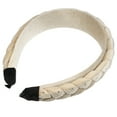 thumbnail image 7 of Unique Bargains 1 Pcs Velvet Twist Braid Headband Fashion Hairband for Woman Non Slip Beige, 7 of 7