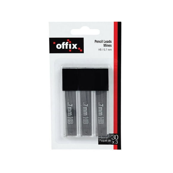 Offix 3872-5091-00-00 Offix Pencil HB Leads 0.7mm (Pack of 3)