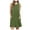 Green, variant on Fesfesfes Summer Dresses for Women Round Neck Casual Solid Color Sleeveless Tank Dress Loose Above Knee Sun Dress