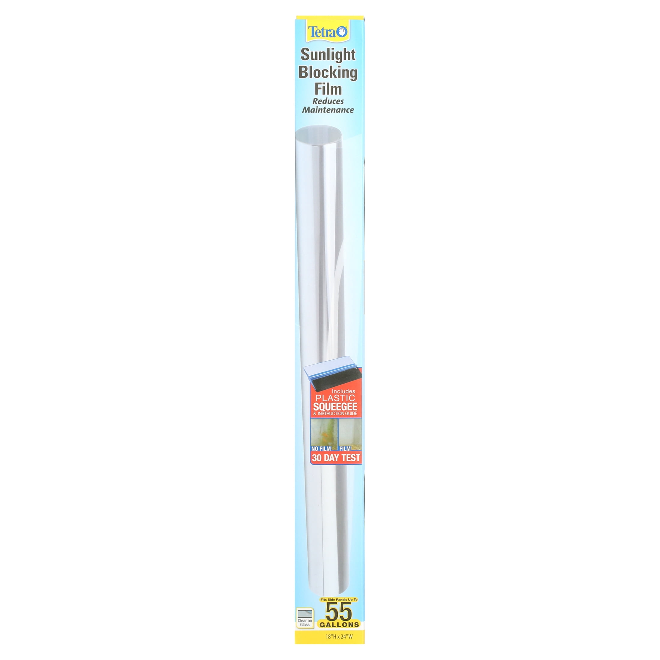 (2 pack) Tetra Sunlight-Blocking Film with Plastic Squeegee