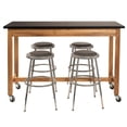 thumbnail image 6 of NPS 30x72" Wood Science Lab Table with Chem-Res Top and Casters in Black, 6 of 6