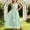 Green747, variant on HAYIMI Child Girls A-Line Dress Junior Bridesmaid V-Neck Flowy Chiffon Maxi Dresses Wedding Party Pageant Gown Cute Special Occasion Back To School Swing Flowy Kids Sundress