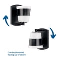 thumbnail image 4 of Haven Collection One-Light Matte Black Opal Glass Luxe Industrial Bath Light, 4 of 12