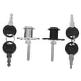 thumbnail image 4 of Milisten 4Pcs Office Desk Drawer Lock Zinc Alloy High Strength Use 2.44X1.97X0.79 Inch Black, 4 of 8