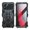 Black, variant on Dteck with Screen Protector Case for iPhone 16 Pro Max,Military-Grade Protection Metal Frame Bumper Case Full Body Protection Cover for iPhone 16 Pro Max,Black Red