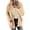 Khaki, variant on Plus Size S-5XL Womens Oversized Winter Warm Cardigan Coats Ladies Fluffy Borg Button Jacket Outwear
