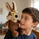thumbnail image 4 of Peluche de lobo con cola grande | Peluche realista con cola extragrande | Muñeco de lobo suave y tierno para niños | Regalo reconfortante para la hora de dormir | Compañero de juego imaginativo, 4 of 5