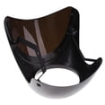 thumbnail image 3 of Retro -Rennfahrer '' Headlight Lamp Handlebar Fairing Windshield Universal Black, 3 of 8