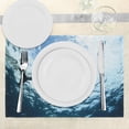 thumbnail image 3 of Ambesonne Animal Print Place Mats Set of 4, Swimming Dolphin, Standard Size, Blue Grey, 3 of 6