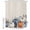 Beige Blue, variant on Shower Curtains for Bathroom, Thanksgiving Pumpkin Waterproof Fabric Shower Curtain, Fall Farmhouse Eucalyptus Leaves Decorative Bathroom Curtain for Bathtub, 72"x84", No Hooks Included