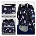 thumbnail image 3 of CHAOYUNYI Women’s Backpack Bag Medium Size with Trolley Sleeve, Adjustable Strap/ Top Handle, Water Resistant Travel Daypack, Dreamy Flower, 3 of 7