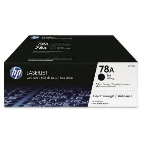 HP 78A Original Toner Cartridge Dual Pack - Black - Dual Pack