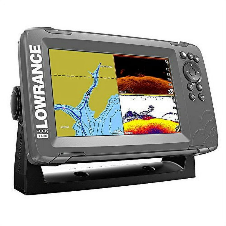 Lowrance Fish Finder HOOK2 7 with SplitShot Transducer and US Inland Maps 