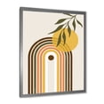 thumbnail image 2 of Designart 'Abstract Retro Rainbow With Yellow Sun' Modern Framed Art Print, 2 of 4
