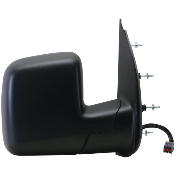 61115F - Fit System Passenger Side Mirror for 03-06 Ford Econoline Van, dual lens, w/o puddle lamp, black, foldaway, Power