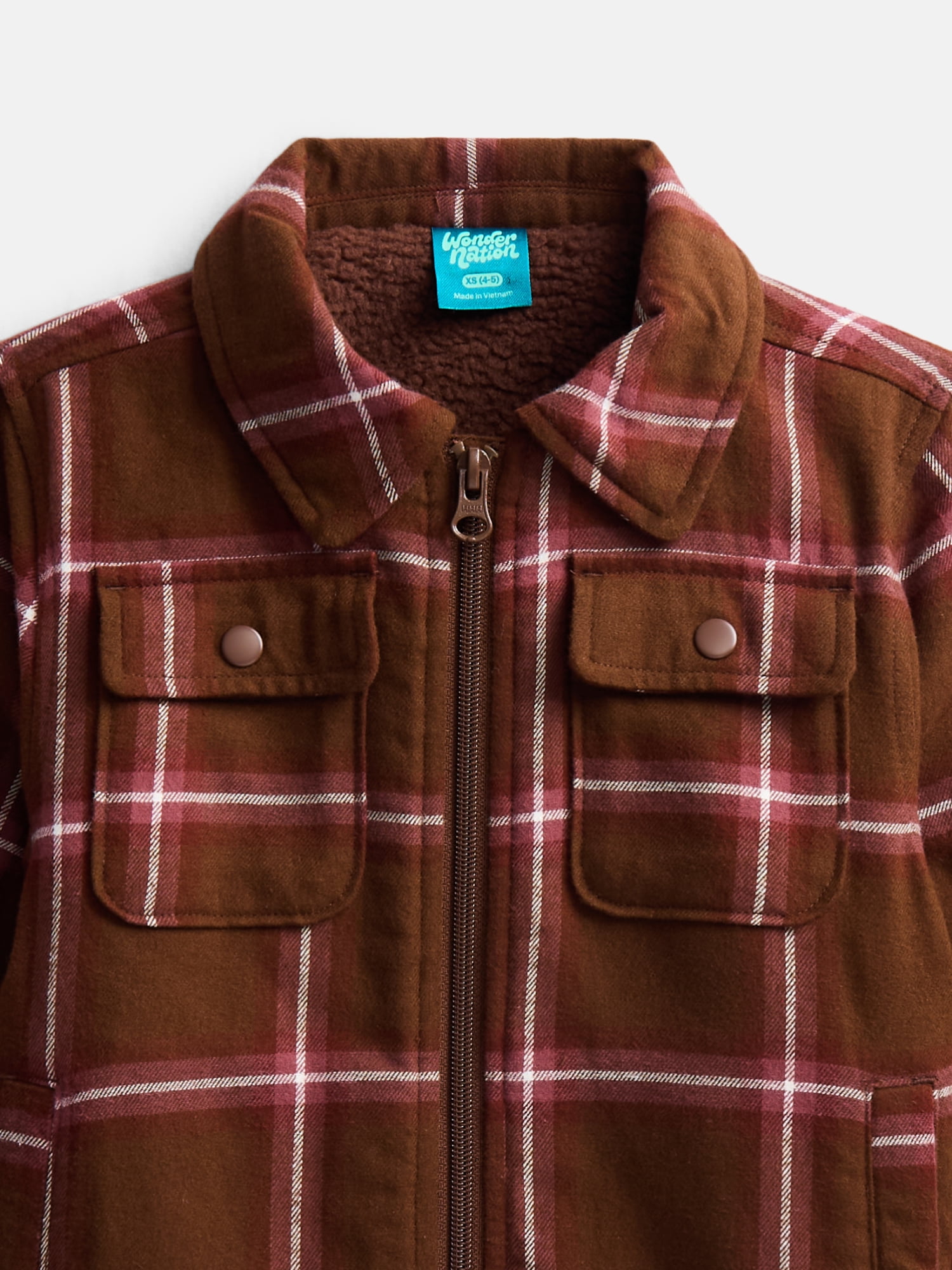 Wonder Nation Boys Shirt Jacket, Sizes 4-18 & Husky