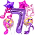 thumbnail image 1 of Set de globos Siznkore Kpop nota musical número 7 de 81 cm, 1 of 7
