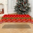 thumbnail image 4 of Anhility Christmas Tablecloth Xmas Table Cover Winter Snowflake Tablecloth Plastic Reindeer Table Cloths Christmas Tree Party Decorations Xmas Party Holiday Birthday Supplies 107.87x53.94in, 4 of 6