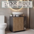 thumbnail image 5 of Phillips Under Sink Cabinet, Double Door Storage with Open Back for Pipes, Wide Unit, Freestanding Cabinet, 5 of 7