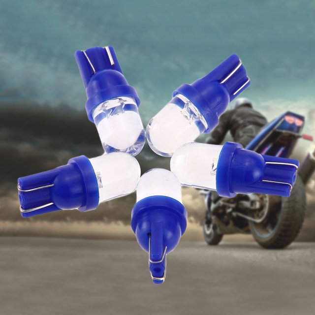 5x T10 194 W5W LED azul coche motocicleta cúpula instrumento luces bombillas lámparas