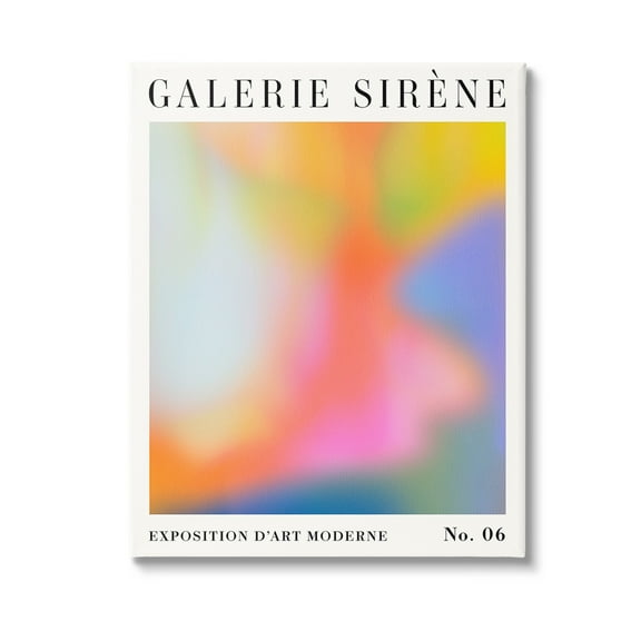 Stupell Industries Abstract Aurora Pattern Abstract Painting Gallery Wrapped Canvas Art Print Wall Art, 16 x 20