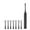 Black, variant on Bilqis Portable Electric Toothbrush with 8 Replaceable Brush Heads ＆ 6 Cleaning Modes, Upgraded Lightweight Rechargeable Toothbrush with IPX7 Waterproofs, Easy to Clean for Bathroom Use