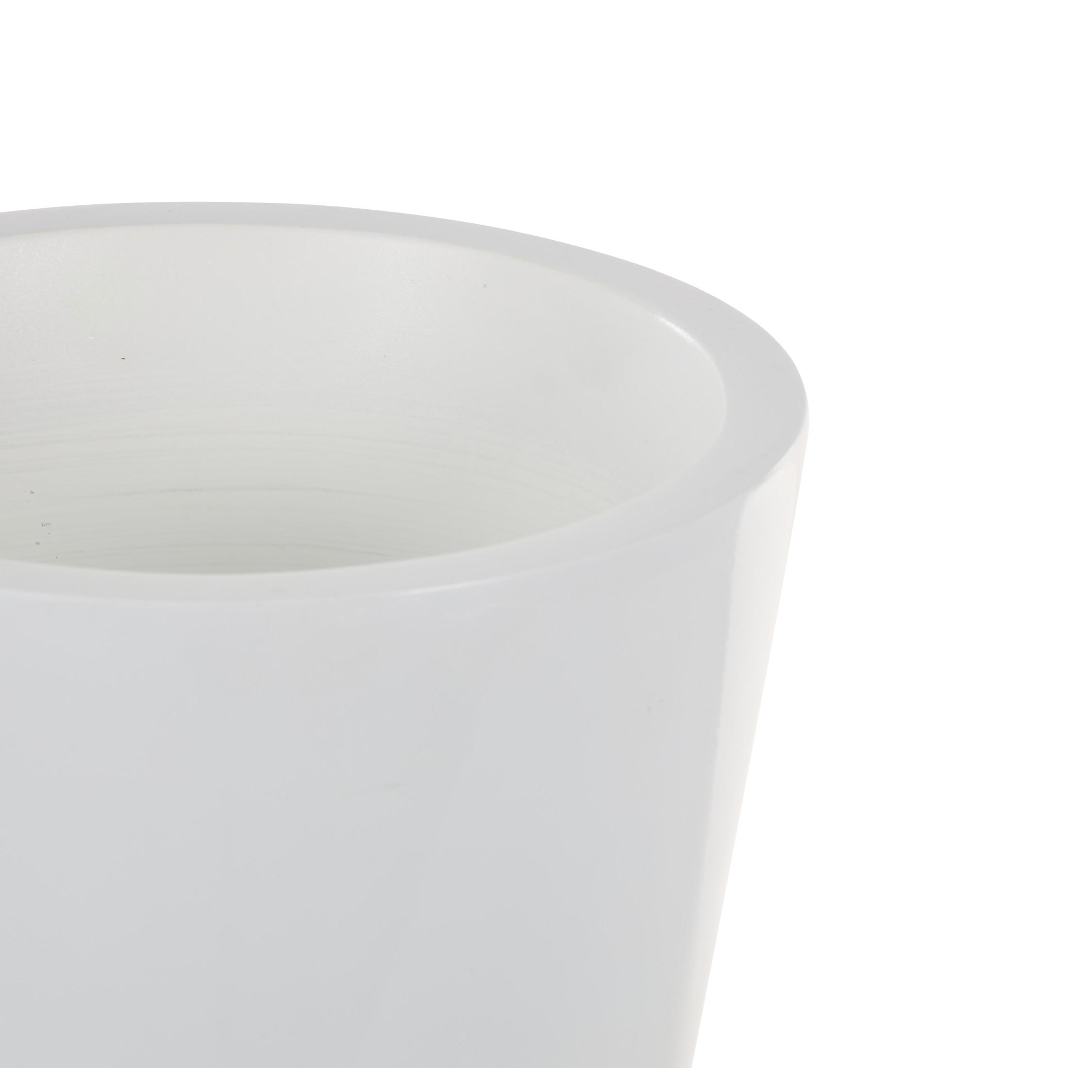 DecMode 24" White Fiberglass Vase