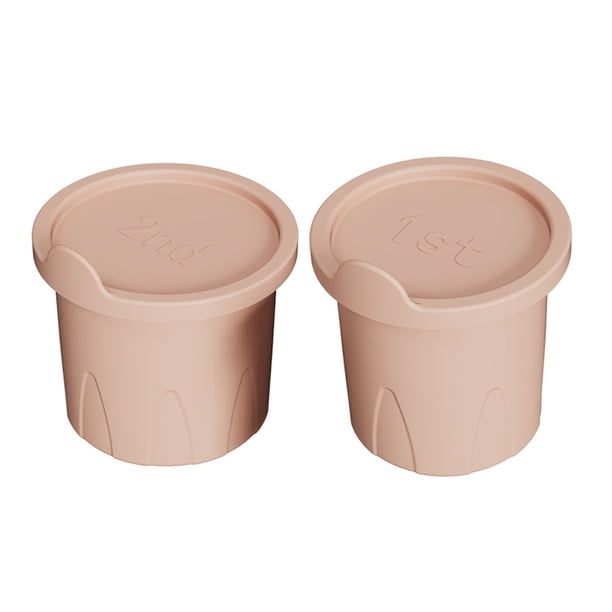 Molde hueco para cubitos de hielo Cateissary de silicona grado maternal 2 piezas Rosa