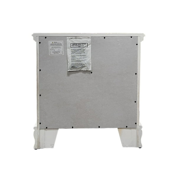 ACME Flora Nightstand, White Finish