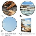 thumbnail image 3 of Designart "Coastalbeach Beach Bliss Painting II" Nautical & Beach Floater Framed Canvas Art Print, 3 of 7